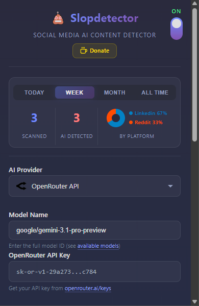 Slopdetector Extension Interface